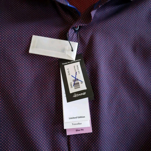 Hammer Made Traveller Men's Martius Slim Fit Long Sleeve Shirt Size M-L/16 - Picture 15 of 16